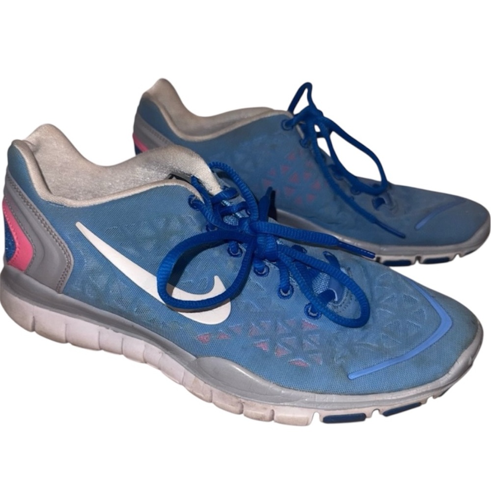 Nike Blue and Pink Running Shoes - Womens 7